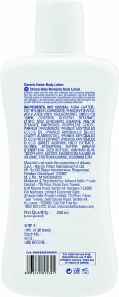 Chicco Baby Body Lotion Bottle Of 200Ml