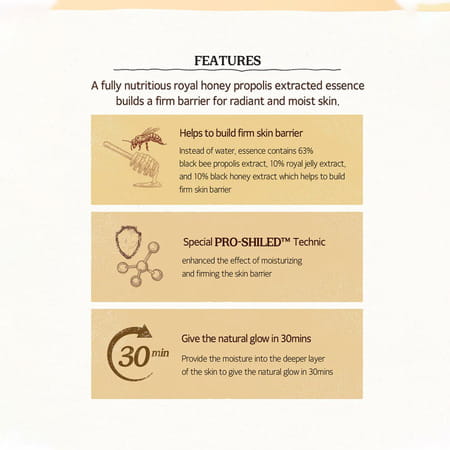 Skinfood Royal Honey Propolis Enrich Essence - Intense Hydrating Face Emulsion - 50Ml