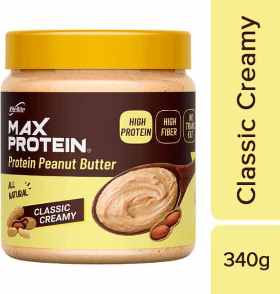 Max Protein Peanut Spread - Classic Creamy [340 Gm] - Pack Of 1