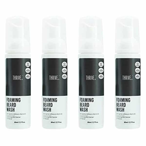 Thriveco Foaming Beard Wash | Foaming Beard Cleanser For Dense Healthy Shiny Beard80 Ml X Pack Of 4
