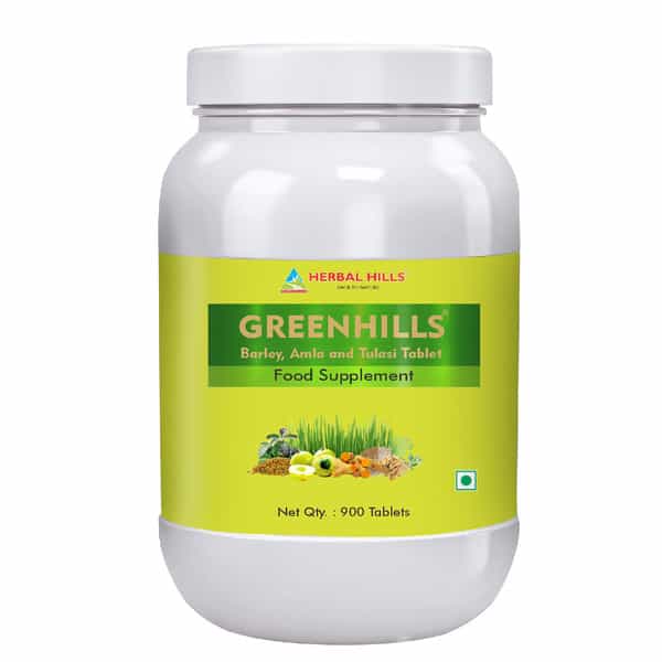 Herbal Hills Super Greenhills - Value Pack 900 Tablets (Pack Of 4) - Green Superfood 
