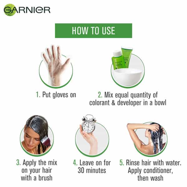 Garnier Color Naturals Creme Shade 4 Brown (70Ml + 60G) Hair Color Box Of 130 Ml