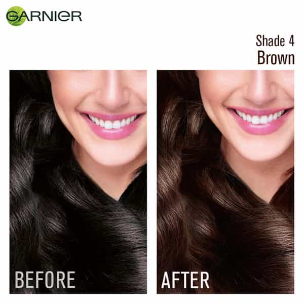 Garnier Color Naturals Creme Shade 4 Brown (70Ml + 60G) Hair Color Box Of 130 Ml