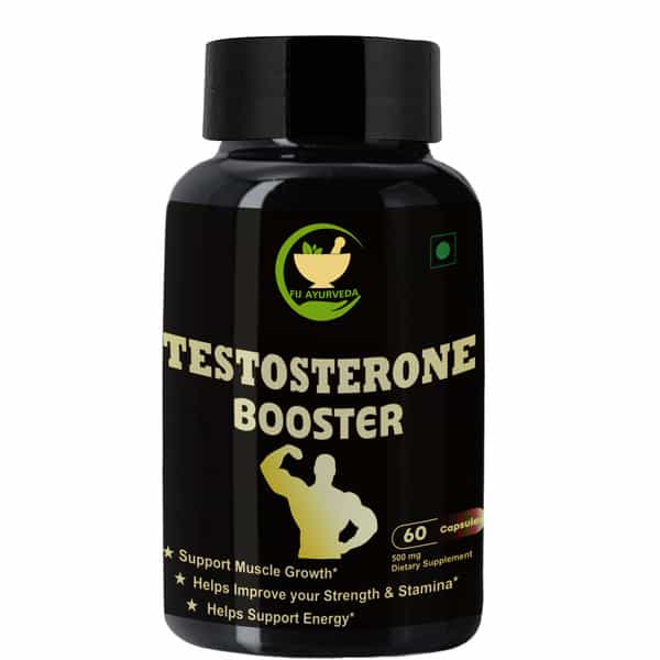 Fij Ayurveda Testosterone Booster Capsule Supports Bodybuilding & Muscle Growth - 60 Capsules