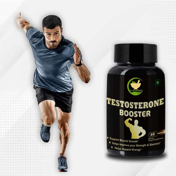 Fij Ayurveda Testosterone Booster Capsule Supports Bodybuilding & Muscle Growth - 60 Capsules