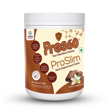 Pro360 Proslim Choco Vanilla Nutritional Supplement Powder Jar 500 Gm