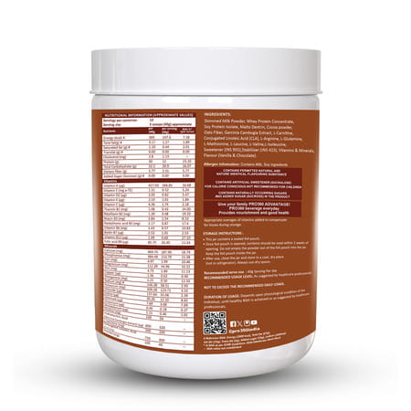 Pro360 Proslim Choco Vanilla Nutritional Supplement Powder Jar 500 Gm