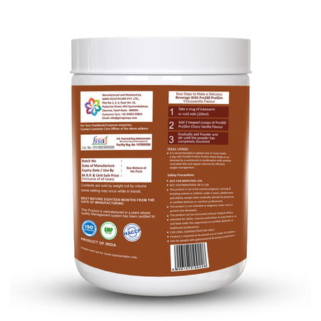 Pro360 Proslim Choco Vanilla Nutritional Supplement Powder Jar 500 Gm