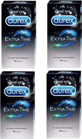 Durex Extra Time Condoms For Longer Lasting Pleasure (Love Sex 40s)