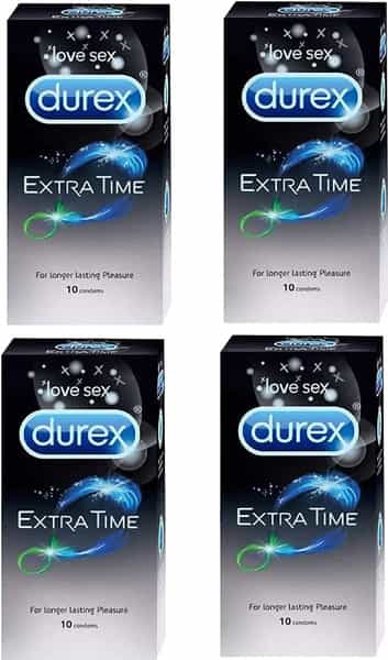 Durex Extra Time Condoms For Longer Lasting Pleasure (Love Sex 40S)