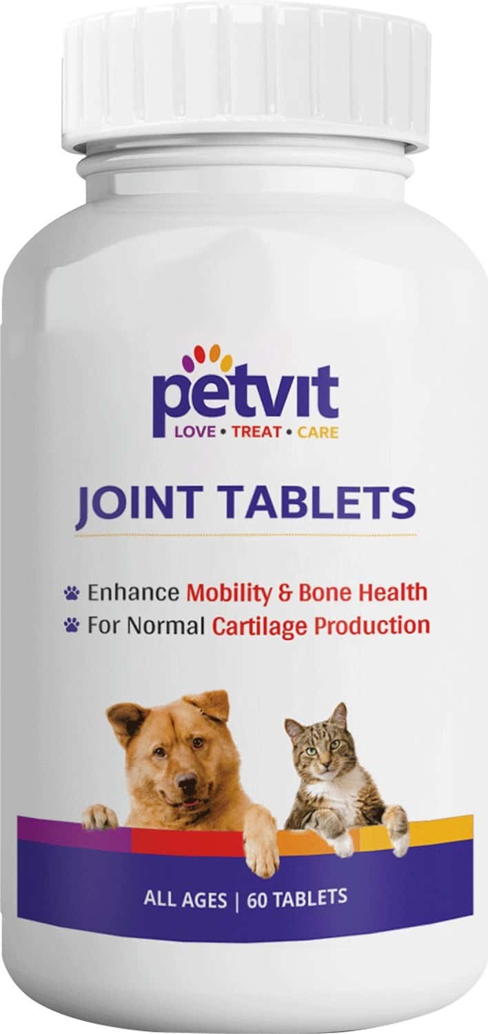 Petvit Joint-Cartilage Supplement With Glucosamine Collagen & Hyaluronic Acid For Dogs And Cats -60