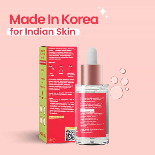 Chicnutrix Outshine-Skin Glow Serum With Vitamin C | Glutathione | Arbutin | Niacinamide