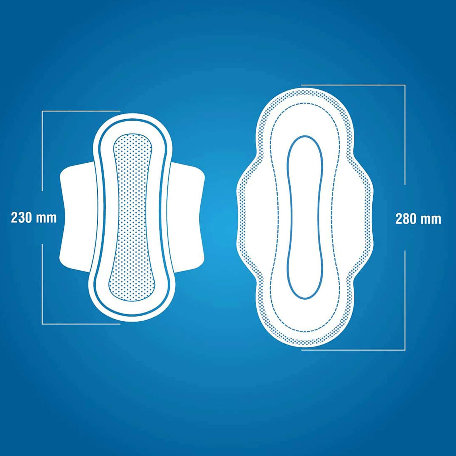 Buy RIO SANITARY PADS FOR WOMEN COMFORT WEAVE WITH WINGS (XL) (280MM