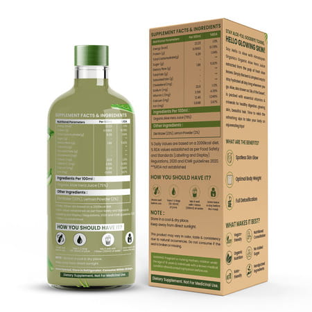 Himalayan Organics Organic Aloe Vera | Juice | Bottle | 1 L