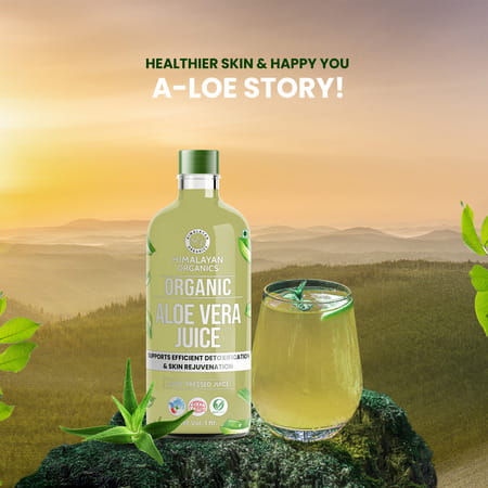 Himalayan Organics Organic Aloe Vera | Juice | Bottle | 1 L