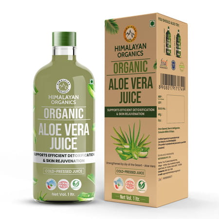 Himalayan Organics Organic Aloe Vera | Juice | Bottle | 1 L