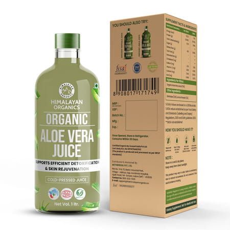 Himalayan Organics Organic Aloe Vera | Juice | Bottle | 1 L