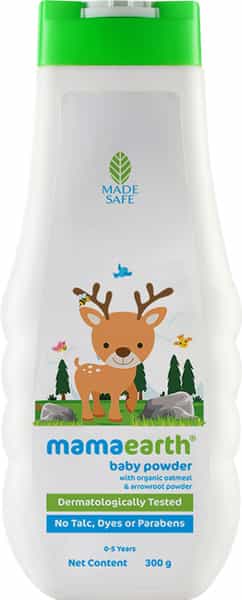 Mamaearth Dusting Powder With Organic Oatmeal & Arrowroot Powder For Babies - 300G