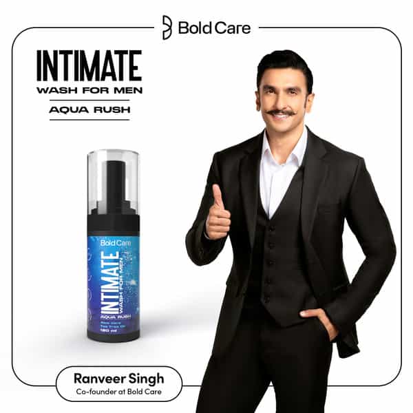 Bold Care Aqua Rush Foaming Intimate Wash For Men (120 Ml) With Tea Tree Oil | Aloe Vera - Pack Of 1