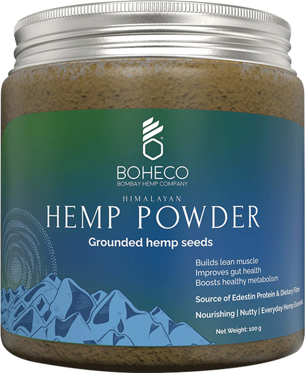 Boheco Himalayan Hemp Powder - Grounded Hemp Seeds - 100 Gms