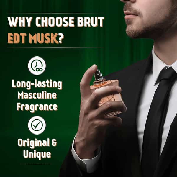 Brut Musk Eau De Toilette (Edt) Perfume For Men Long-Lasting Musky Fragrance 100Ml