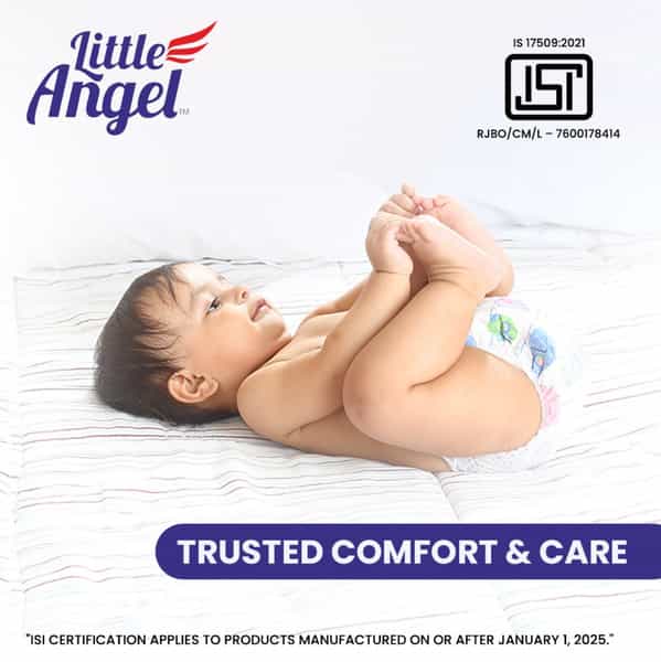 Little Angel Premier Pants Baby Diapers Large (L) Size 48 Count Pack Of 2 24 Count/Pack 9-14 Kg