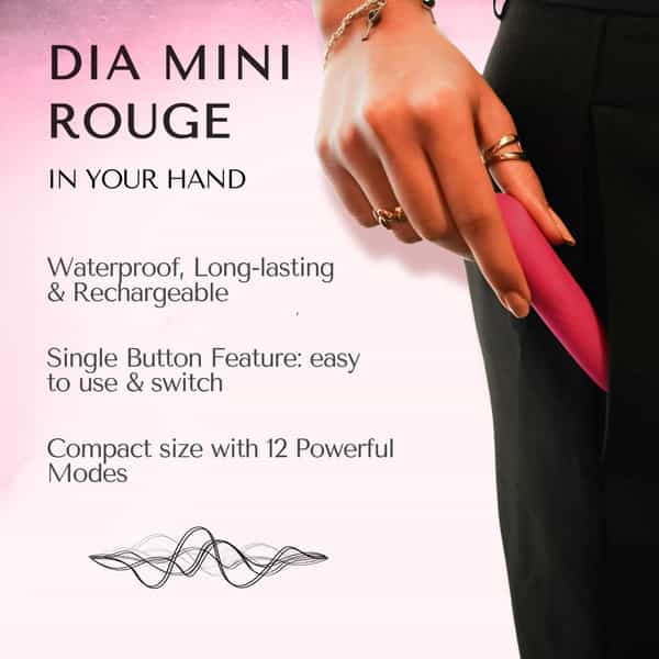 Libertee Dia Mini Bullet Rechargeable Massager Rouge
