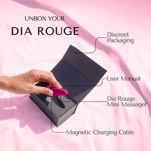 Libertee Dia Mini Bullet Rechargeable Massager Rouge