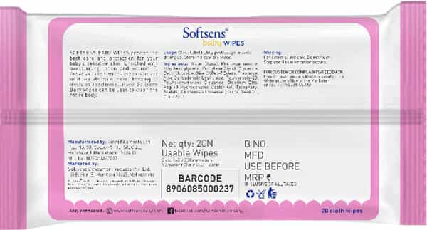 Skin Care Wet Wipes (Pack Of 20) - Pack Of 2