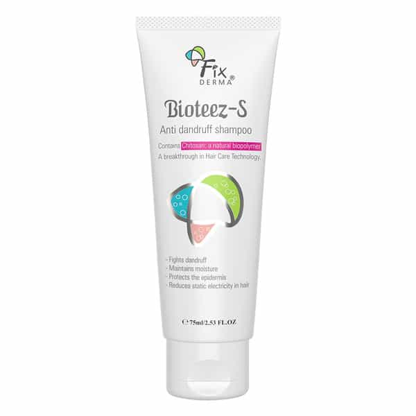 Fixderma Bioteez-S Anti Dandruff Shampoo For Flaky Dry Scalp - 75Ml