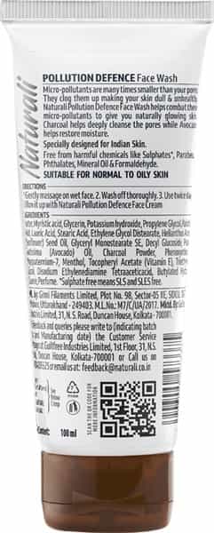 Naturali Pollution Defence Face Wash 100 Ml