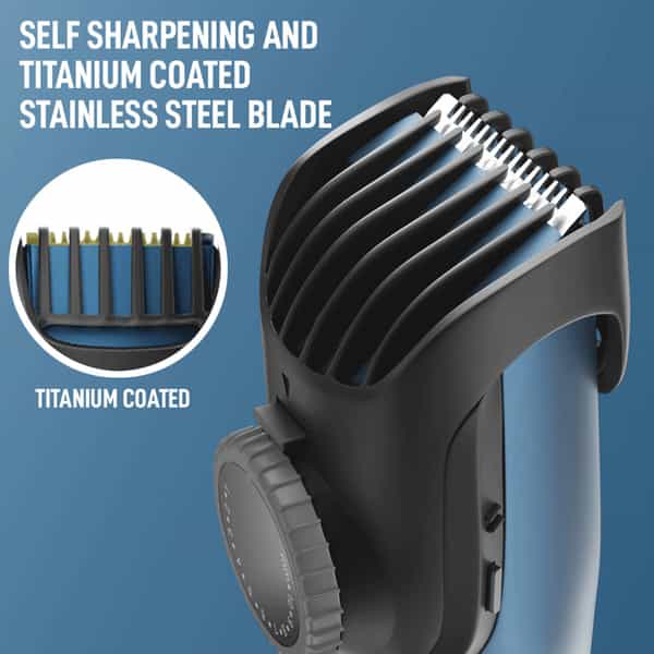 Syska Ht1250 Runtime: 90 Min Trimmer For Men (Blue)