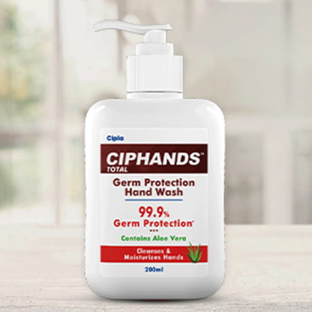Ciphands Total Handwash- 200ml Pump (Pack Of 4)