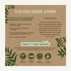 Nat Habit Kacchi Neem Comb | Wooden Comb For Hair Growth (Fine Tooth)