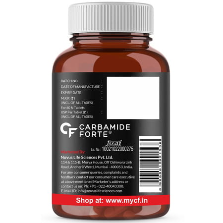 Carbamide Forte Zma For Men | Zinc And Magnesium Supplements | Support Muscle Recovery | 60 Tablet