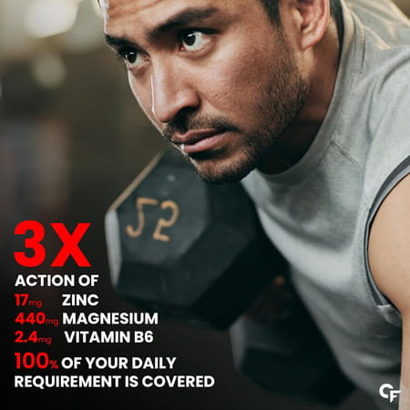 Carbamide Forte Zma For Men | Zinc And Magnesium Supplements | Support Muscle Recovery | 60 Tablet