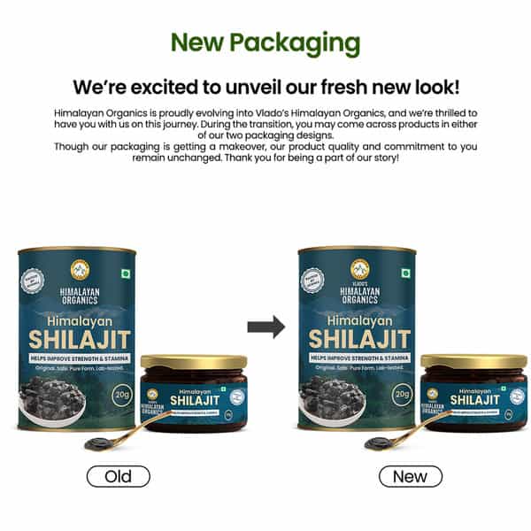 Vlado's Himalayan Organics Himalayan Shilajit/Shilajeet Resin 20G