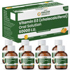 Vlado's Himalayan Organics Vitamin D3 60000 Iu Shots | Unisex | Orange | 5Ml Each - (Pack Of 8)