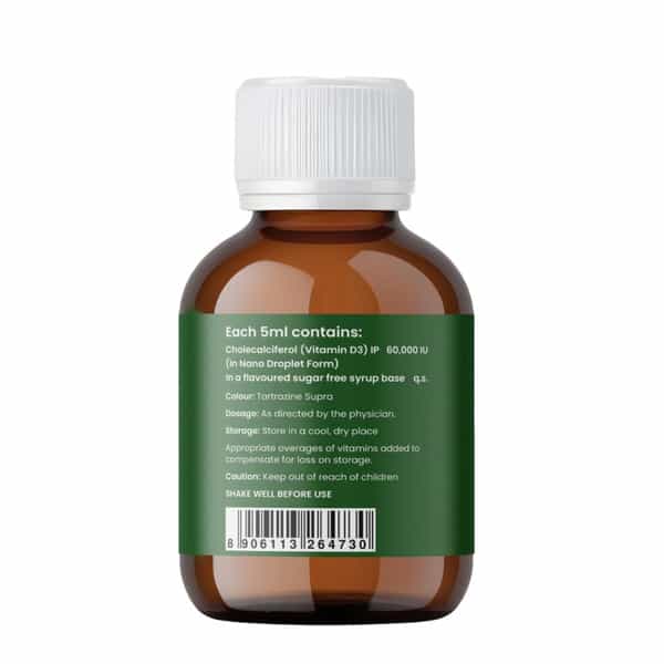 Vlado's Himalayan Organics Vitamin D3 60000 Iu Shots | Unisex | Orange | 5Ml Each - (Pack Of 8)