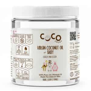 Coco Crush Cold Pressed Virgin Coconut Oil For Baby Hair & Skin Massage - Jar 500ml
