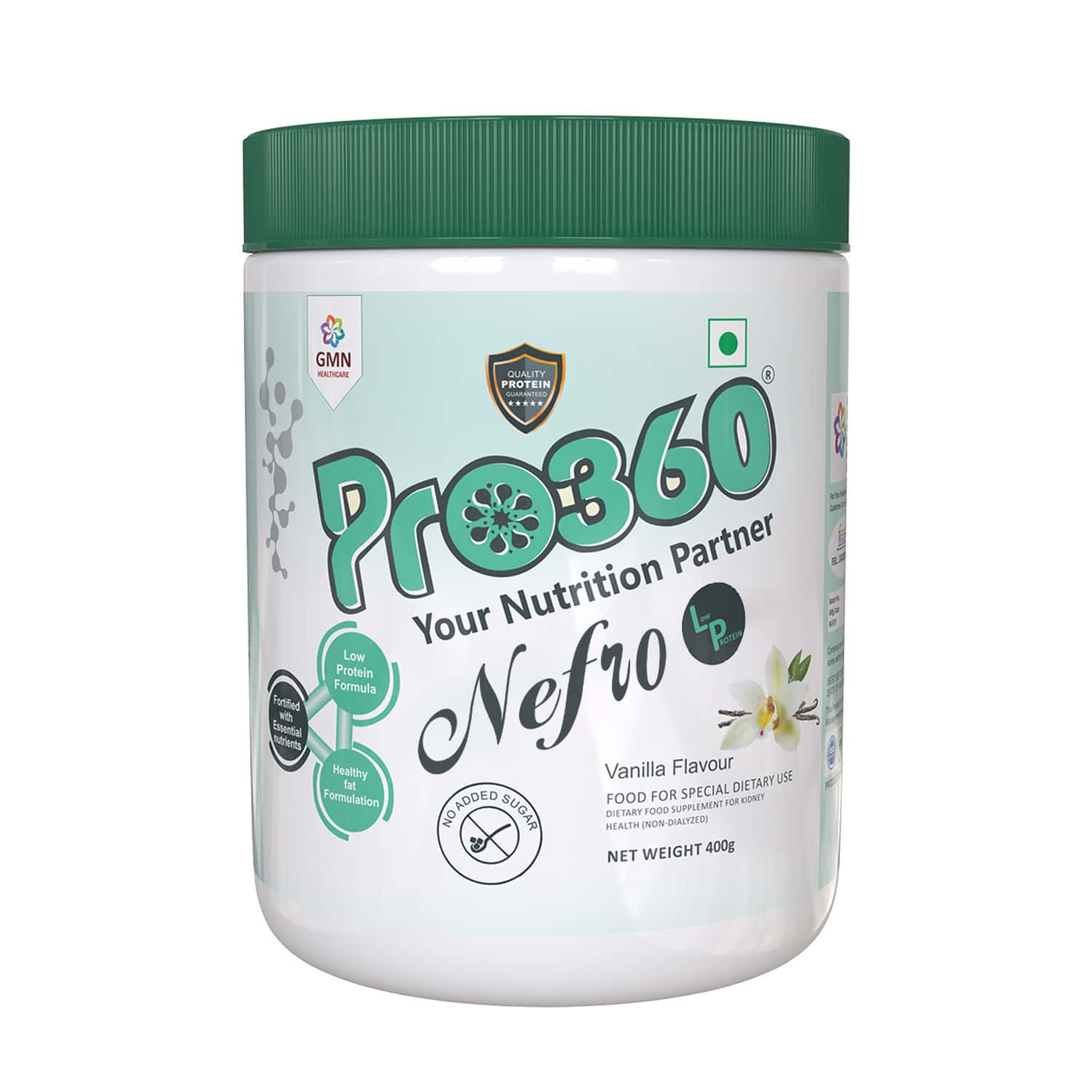Pro360 Nefro Lp Vanilla Flavour Jar Of 400 Gm