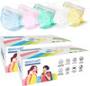 Quarant Kids Rainbow 3 Ply Disposable Surgical Face Mask For Boys & Girls 5 To 12 Years-Pack Of 100