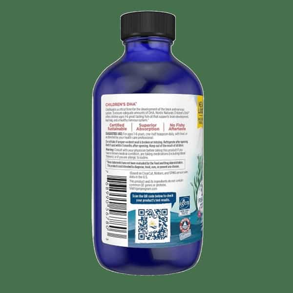 Nordic Naturals Childrens Dha Omega 3 Arctic Cod Liver Oil Fish Oil For Kids 530Mg Strawberry 119Ml