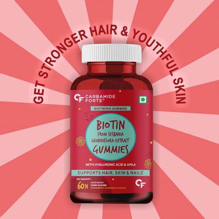 Carbamide Forte Biotin Hair And Skin Vitamin Gummies - 60 Gummies