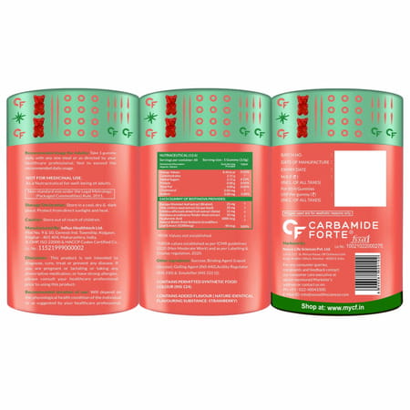Carbamide Forte Biotin Hair And Skin Vitamin Gummies - 60 Gummies
