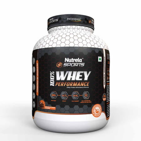 Nutrela Sports 100% Whey Performance Protein Powder -2 Kg (flavor Coffee Chocolate)