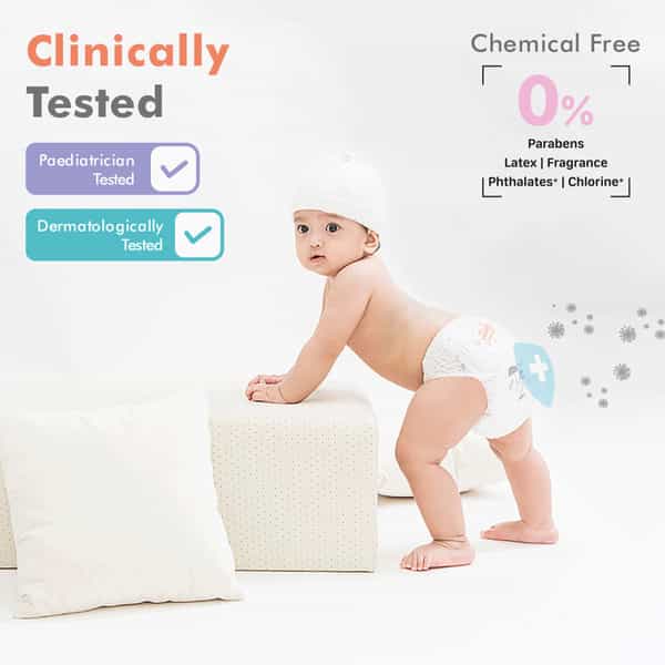 R For Rabbit Feather Diaper Taped Style Pants Size Xs Newborn Baby Of 0-5 Kg (Pack Of 22)