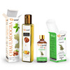 Pack Of 2 Cypress Essential Oil & Chaulmoogra Carrier Oil - 100% Natural Therapeutic & Cold Pressed