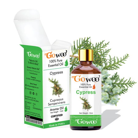 Pack Of 2 Cypress Essential Oil & Chaulmoogra Carrier Oil - 100% Natural Therapeutic & Cold Pressed