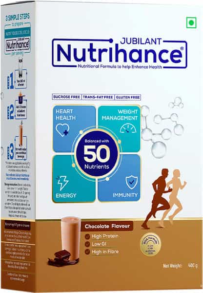 Jubilant Nutrihance Balanced With 50 Vital Nutrients (400 G Chocolate Flavour)